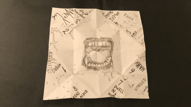 Instructional video showing how to fold a knowledge catcher